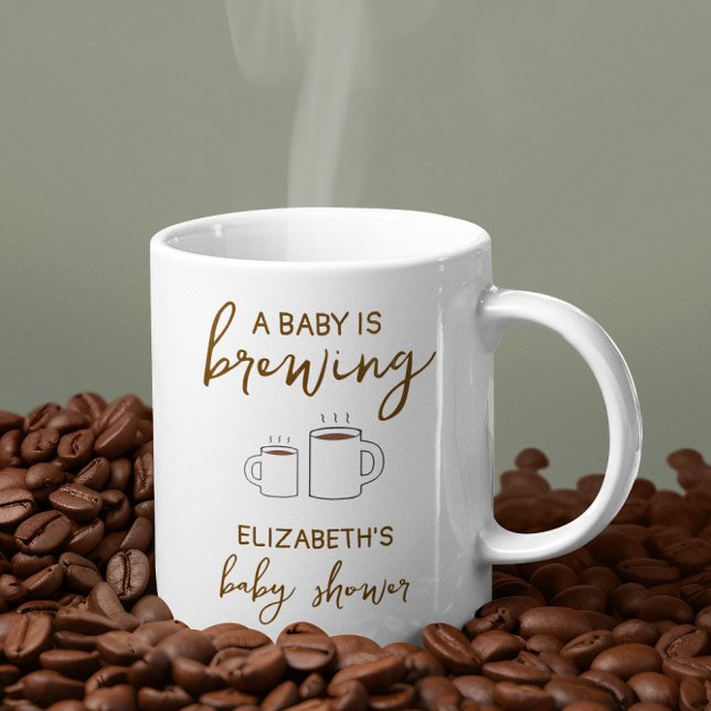 A Baby Is Brewing Baby Shower Coffee Mug (Creator Uploaded)