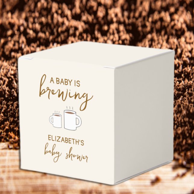 A Baby Is Brewing Baby Shower Favour Box (Creator Uploaded)