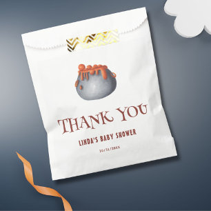 A Baby is Brewing Baby Shower Halloween Thank You Favour Bags