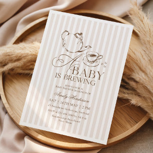 A Baby is Brewing Baby Shower Invitation