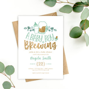 A Baby is Brewing Baby Shower Invitation