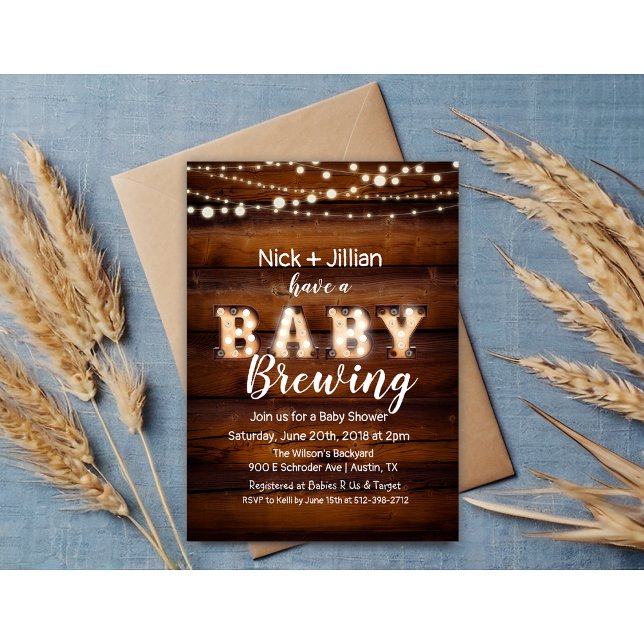 A Baby is Brewing Baby Shower Invitation (Creator Uploaded)