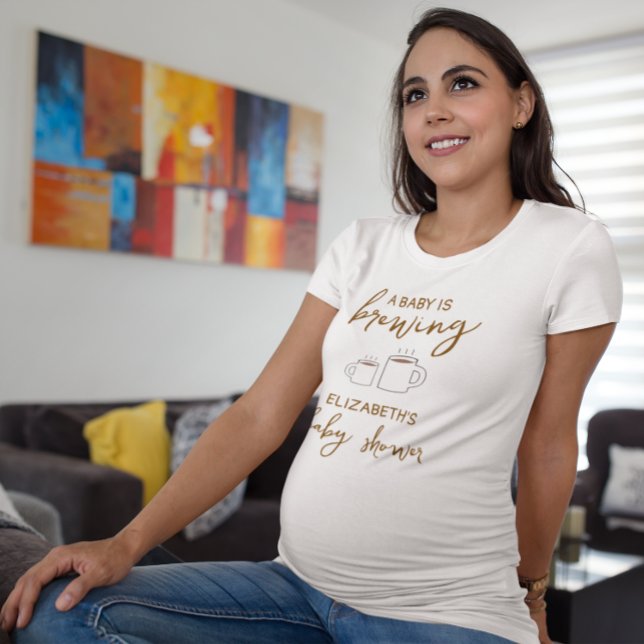 A Baby Is Brewing Baby Shower T-Shirt (Creator Uploaded)