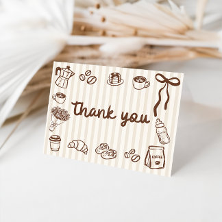 A Baby is Brewing Baby Shower Thank You Card