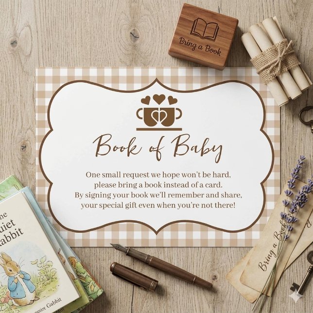 A Baby is Brewing Bring a Book Instead of a Card  (Creator Uploaded)