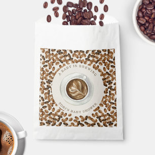 A Baby Is Brewing Coffee Baby Shower Favour Bags