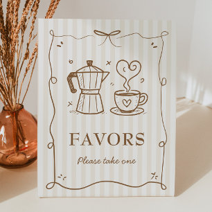 A Baby Is Brewing Coffee Baby Shower Favours Sign