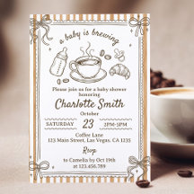 A Baby Is Brewing Coffee Baby Shower