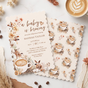 A Baby is Brewing Coffee Baby Shower Invitation
