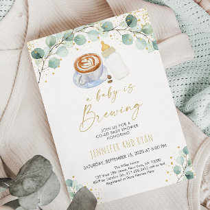A Baby Is Brewing Coffee Baby Shower Invitation
