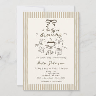 A Baby is Brewing Coffee Baby Shower Invitation