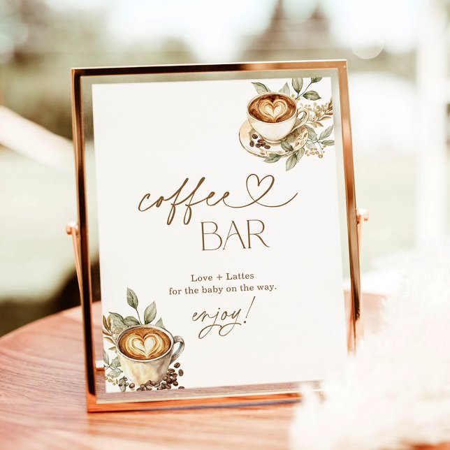 A Baby is Brewing Coffee Bar Sign | Coffee Baby  (Creator Uploaded)