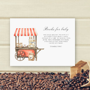 A baby is brewing coffee Books for baby Enclosure Card