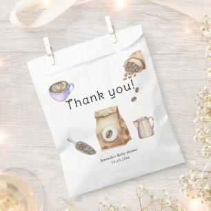 A Baby Is Brewing Coffee Cup Baby Shower Favour Bags