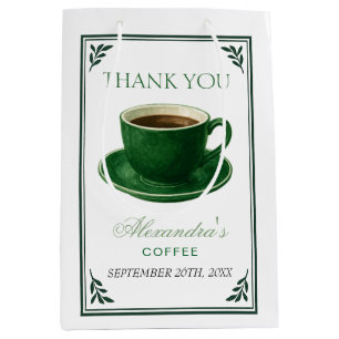 A Baby Is Brewing Coffee Cup Baby Shower Medium Gift Bag