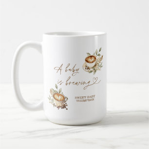 A Baby is Brewing Coffee Mug   Personalised Coffee