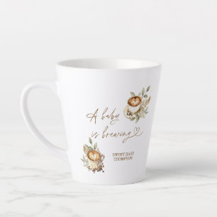 A Baby is Brewing Coffee Mug   Personalized Coffee