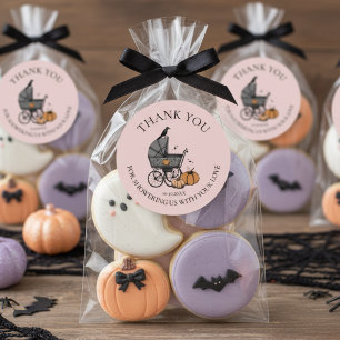 A Baby is Brewing Fall Baby Shower Thank You Classic Round Sticker