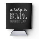 a baby is brewing funny baby shower can cooler