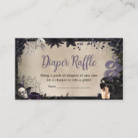 A Baby is Brewing Gothic Halloween Diaper Raffle