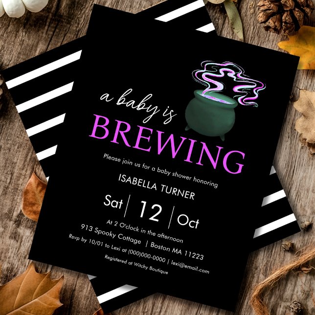 A Baby is Brewing | Halloween Baby Shower (Creator Uploaded)