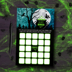 A Baby Is Brewing Halloween Baby Shower Bingo Game