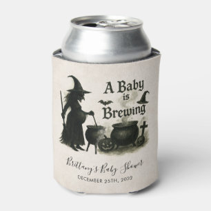 A Baby Is Brewing Halloween Baby Shower Can Cooler