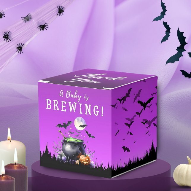 A Baby Is Brewing Halloween Baby Shower Favour Box (Creator Uploaded)
