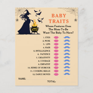 A Baby is Brewing Halloween Baby Shower Games
