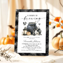 A Baby Is Brewing Halloween Baby Shower