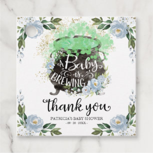 A Baby Is Brewing Halloween Baby Shower Thank You  Favour Tags