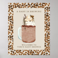 A Baby Is Brewing Iced Coffee Baby Shower Welcome