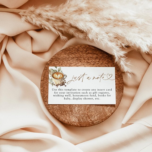 A Baby is Brewing Just a Note Card, Coffee Baby  Enclosure Card (Creator Uploaded)