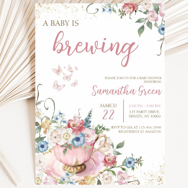 A Baby is Brewing Shower Invitation (Creator Uploaded)