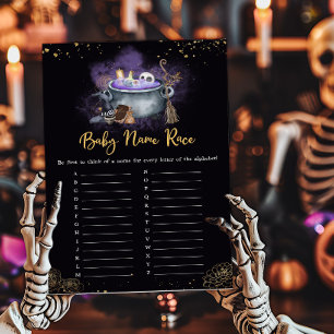 A Baby is Brewing Spooky Baby Name Race Game