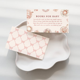 A Baby is Brewing Tea Party Books for Baby Enclosure Card