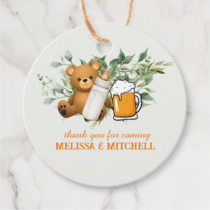 A baby is brewing thank you favour tags