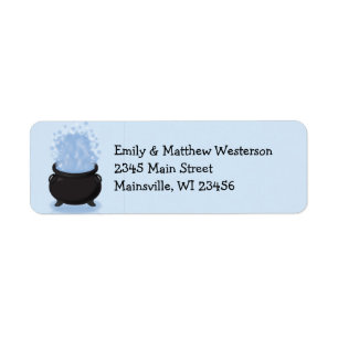 A Baby is Brewing Witch Baby Shower Gothic Blue