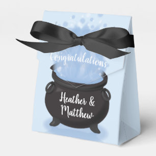 A Baby is Brewing Witch Baby Shower Gothic Blue Favour Box