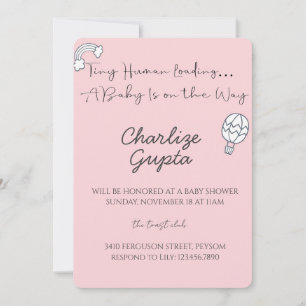 A Baby Is on the Way Baby Shower  Invitation