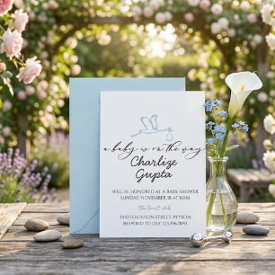 A Baby Is on the Way Baby Shower Invitation