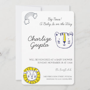 A Baby Is on the Way Baby Shower  Invitation