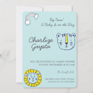 A Baby Is on the Way Baby Shower  Invitation