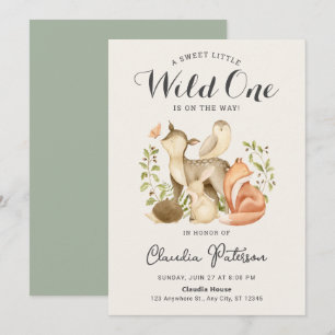A Baby Shower Sweet Little Wild One Boho Woodland