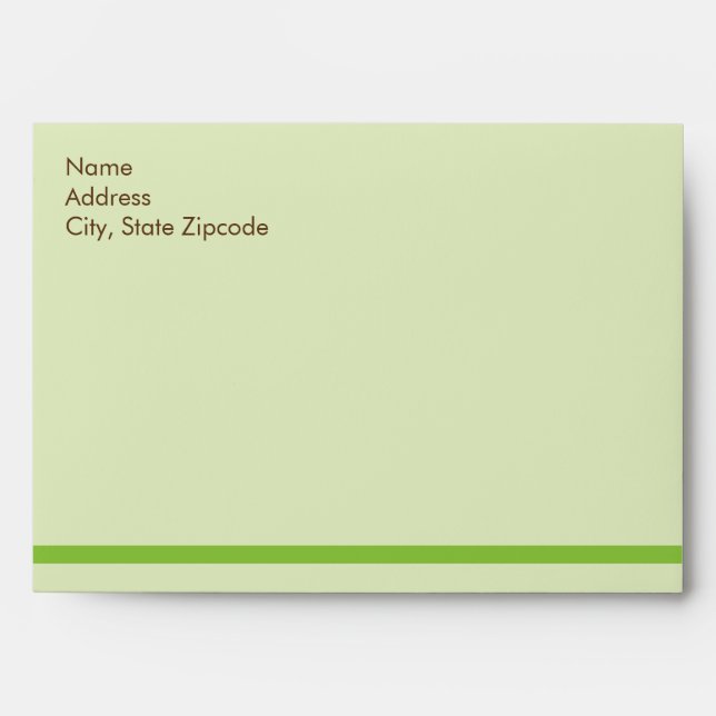 A Baby Shower Tea Party Envelop  |  Gender Neutral Envelopes (Front)