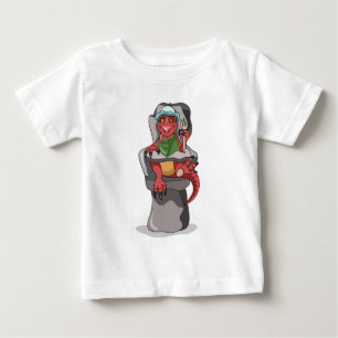 A Baby Tyrannosaurus Rex Sitting In A High Chair. T-Shirt