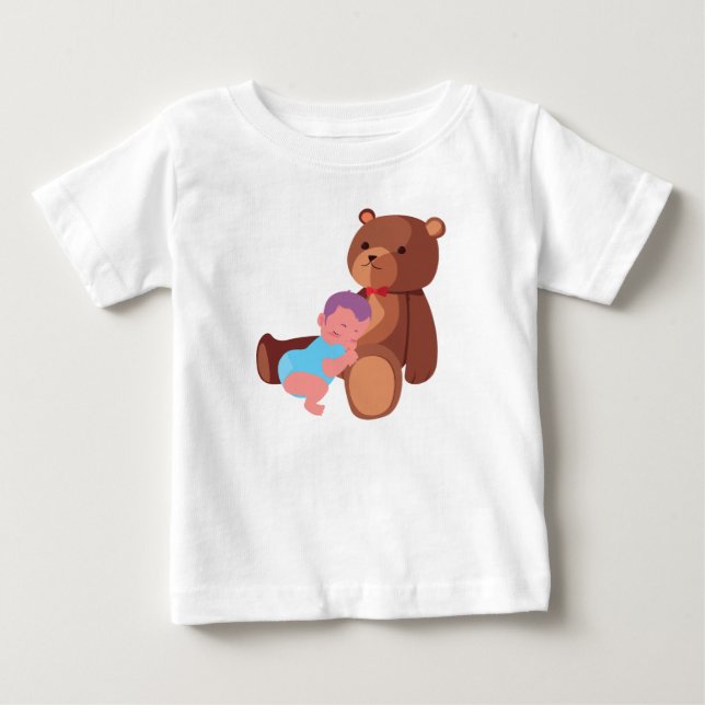 a baby with teddy T-Shirt (Front)