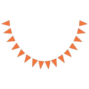 A background pattern featuring an orange and peach bunting
