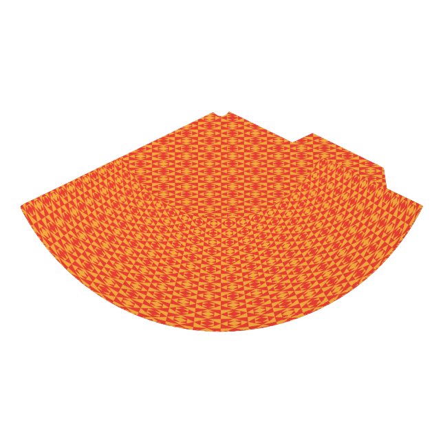A background pattern featuring an orange and peach party hat (Front)