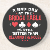 A Bad Day at the Bridge Table Funny Card Game